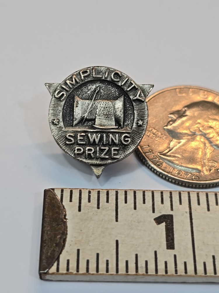 Simplicity Sewing Prize Lapel Pin Sewing Pattern Company