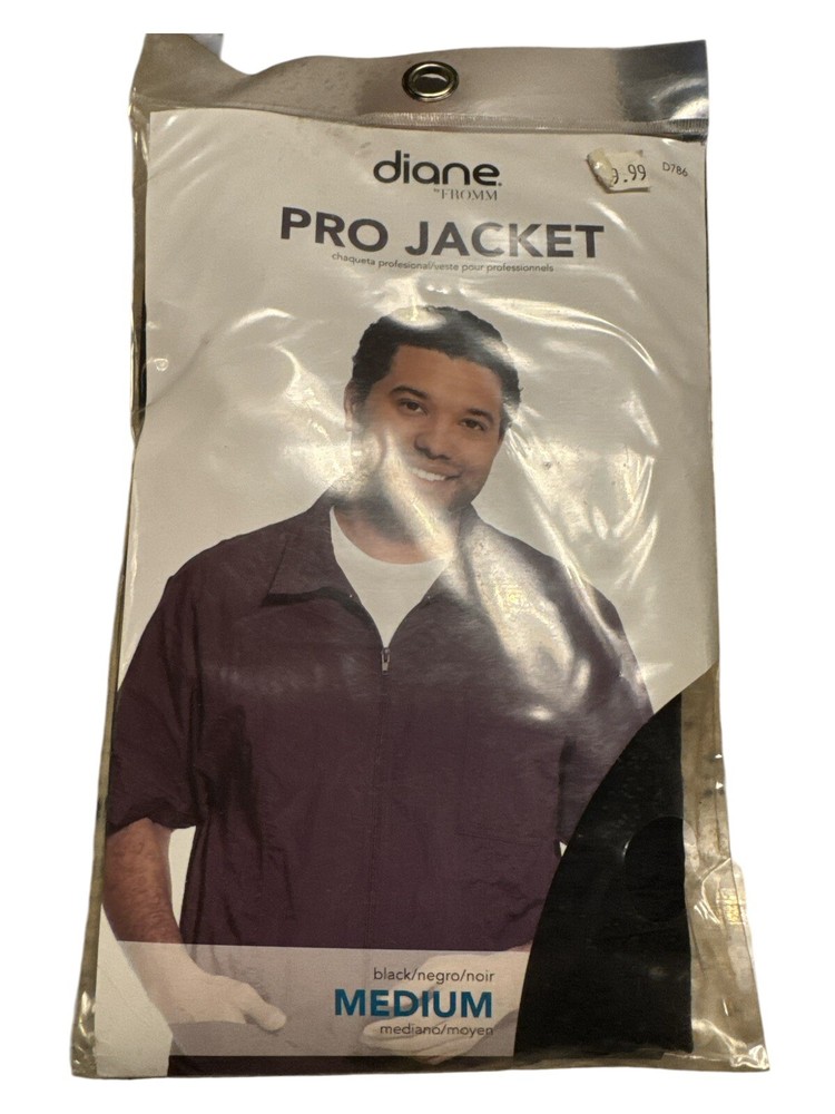 Diane Pro Jacket Zipper, Black, 1 Fl Oz (D786) Medium