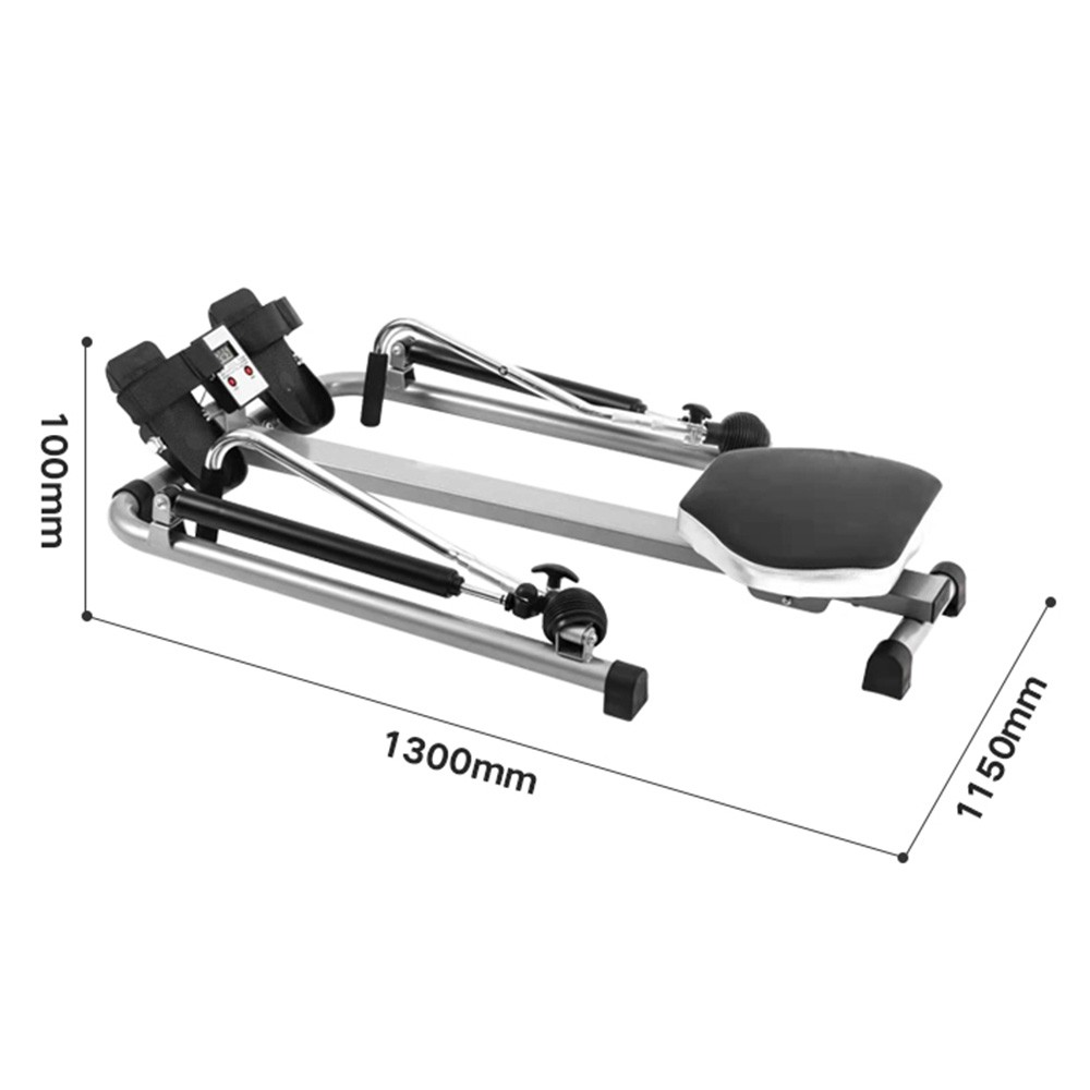 🚀Home Gym Adjustable Exercise Rowing Machine Rower Double Hydraulic Resistance