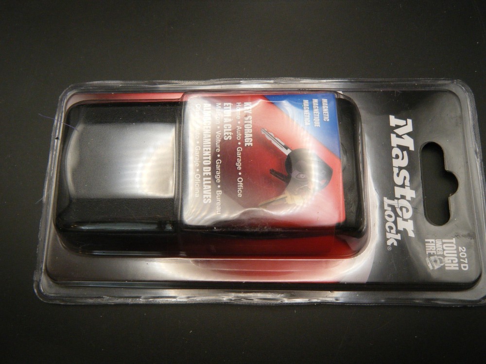 ( 3 ) Master Lock 207D LARGE MAGNETIC SPARE KEY HOLDERS Key Storage