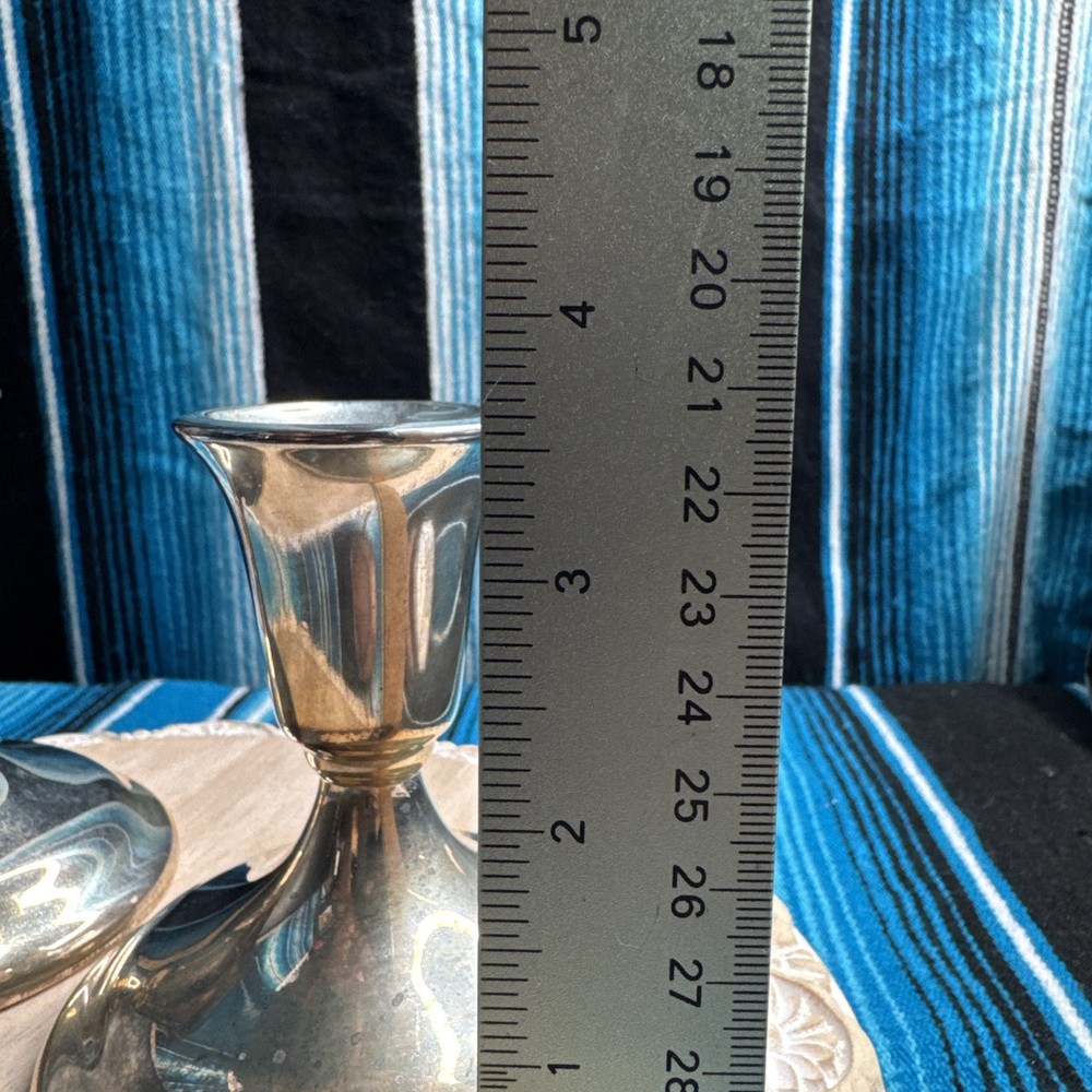 Wm. A. Rogers Silver Plated Candle Stick Holders Set