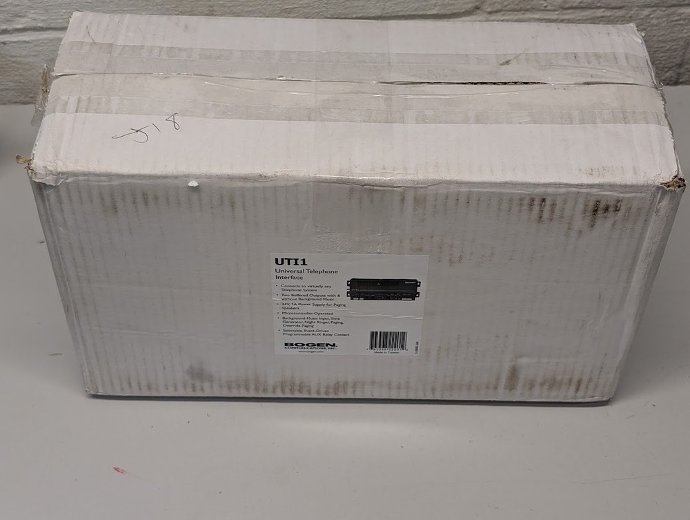 Bogen UTI1 Single Zone Paging Controller New - Open Box