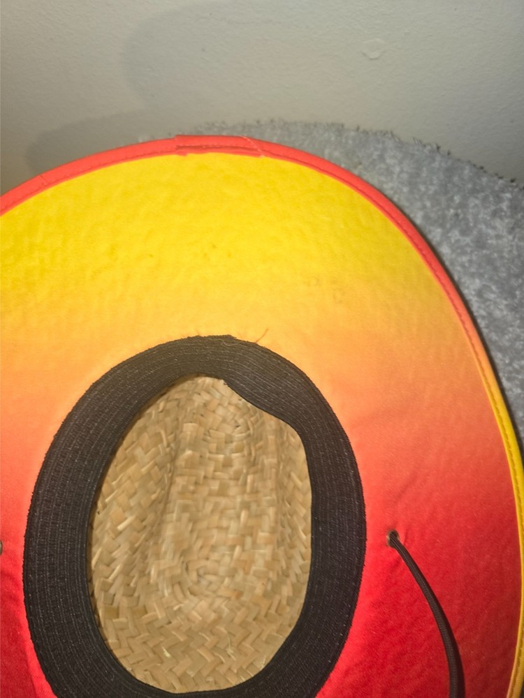 FMF Orange Straw Hat - One Size