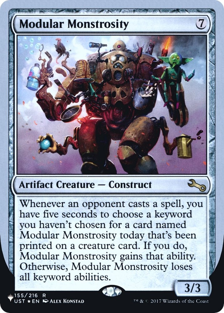 Modular Monstrosity The List Reprints 155/216 MTG LP