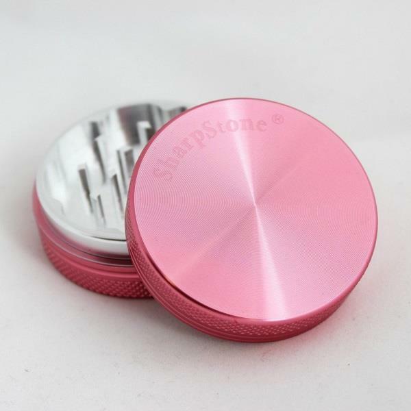 Sharpstone PINK 2.2" -  2 Piece Hard Top Herb / Spice Grinder AUTHENTIC