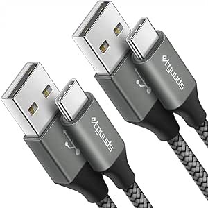 FastCharge USB A to C Cable, 3ft, 2-Pack
