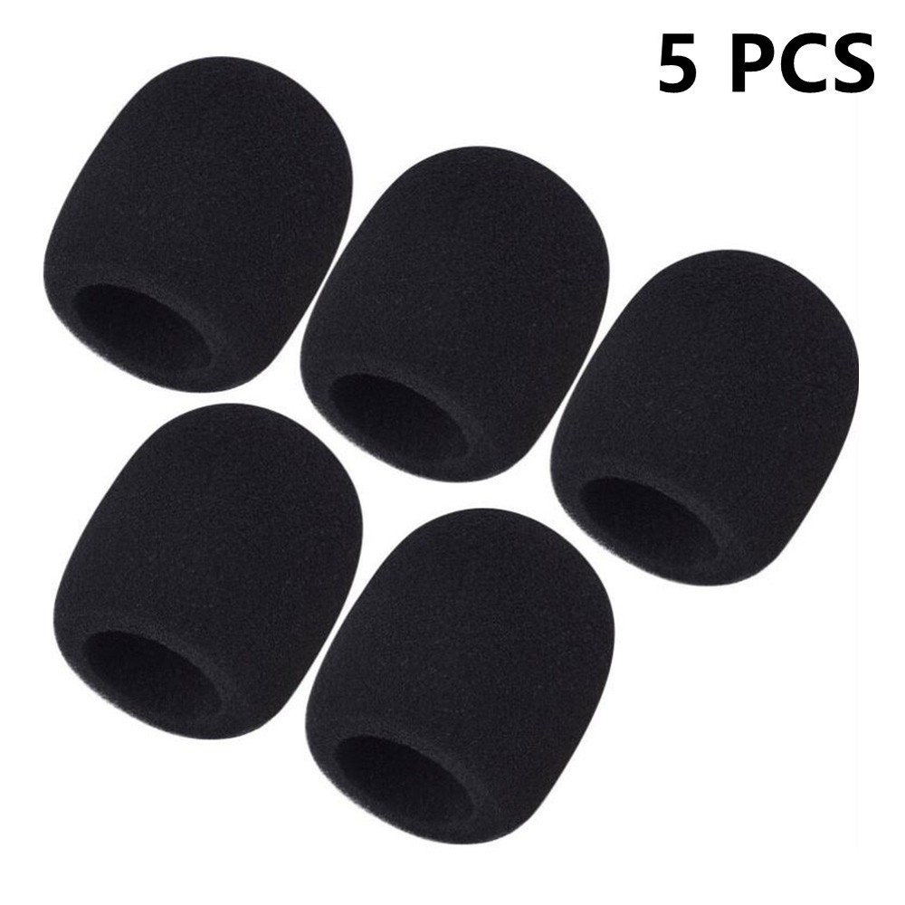 Foam Handheld Microphone Windscreen 5 Pack Replacement High Quality Covers New