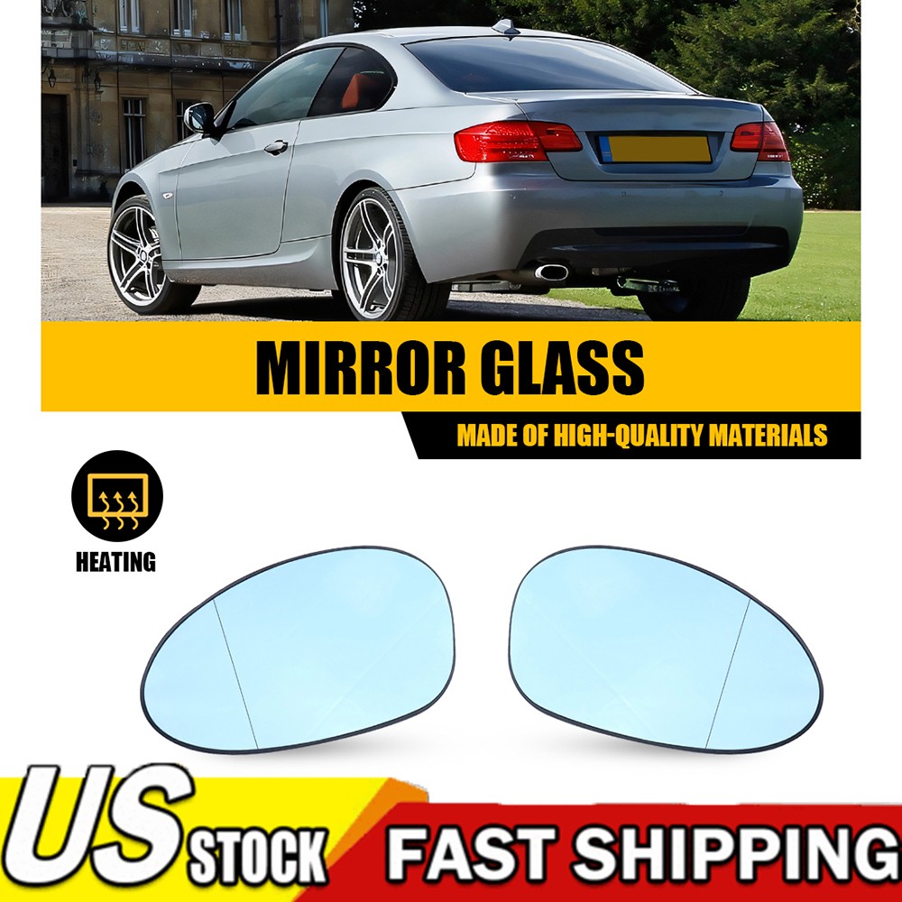 Blue LH RH Side View Mirror Glass for BMW E46 M3 E90/E91/E92/E93 E81/E82/E87/E88