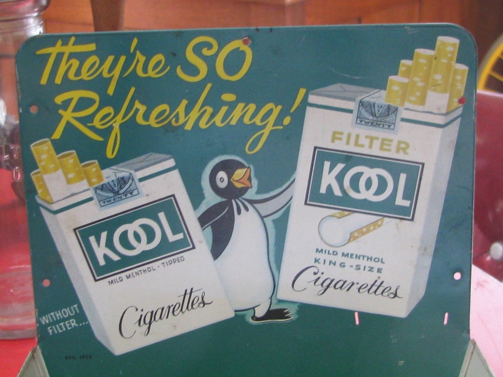 VINTAGE KOOL CIGARETTE MATCH BOOK CONTAINER