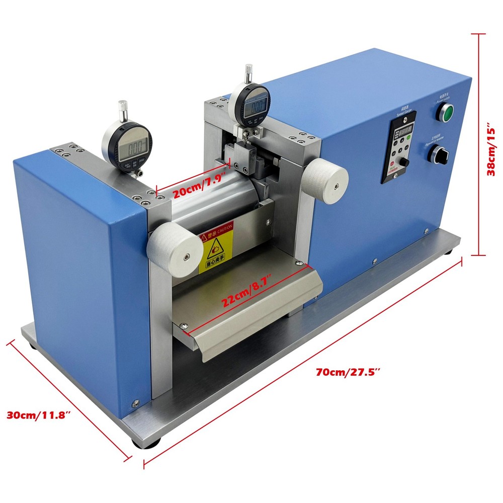 Vertical Battery Electrode Sheet Calendering Machine Roller Press Machine 110V