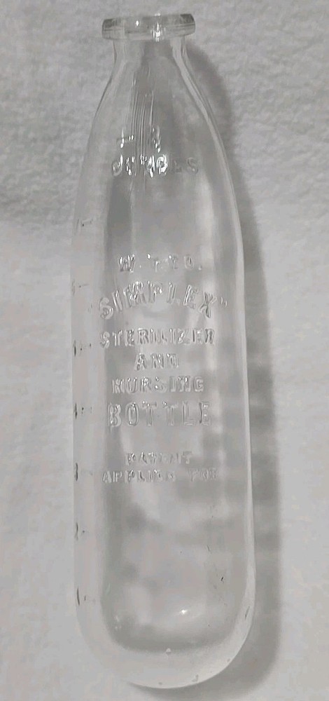 Simplex Sterilizer And Nursing Bottle 8oz, Vtg