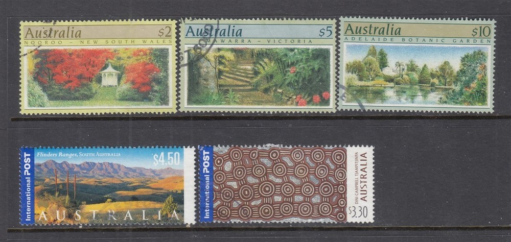 Australia High Values (Never hinged) cv$9.75