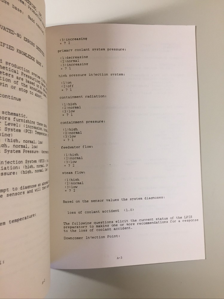 Vintage 84' SOFTWARE A&E KNOWLEDGE ENGINEERING SYSTEM General Description Manual