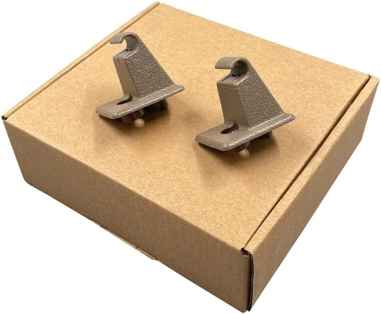 2 PCS Tan Front Sun Visor Support Holder Clips Compatible with Chevy Silverad...