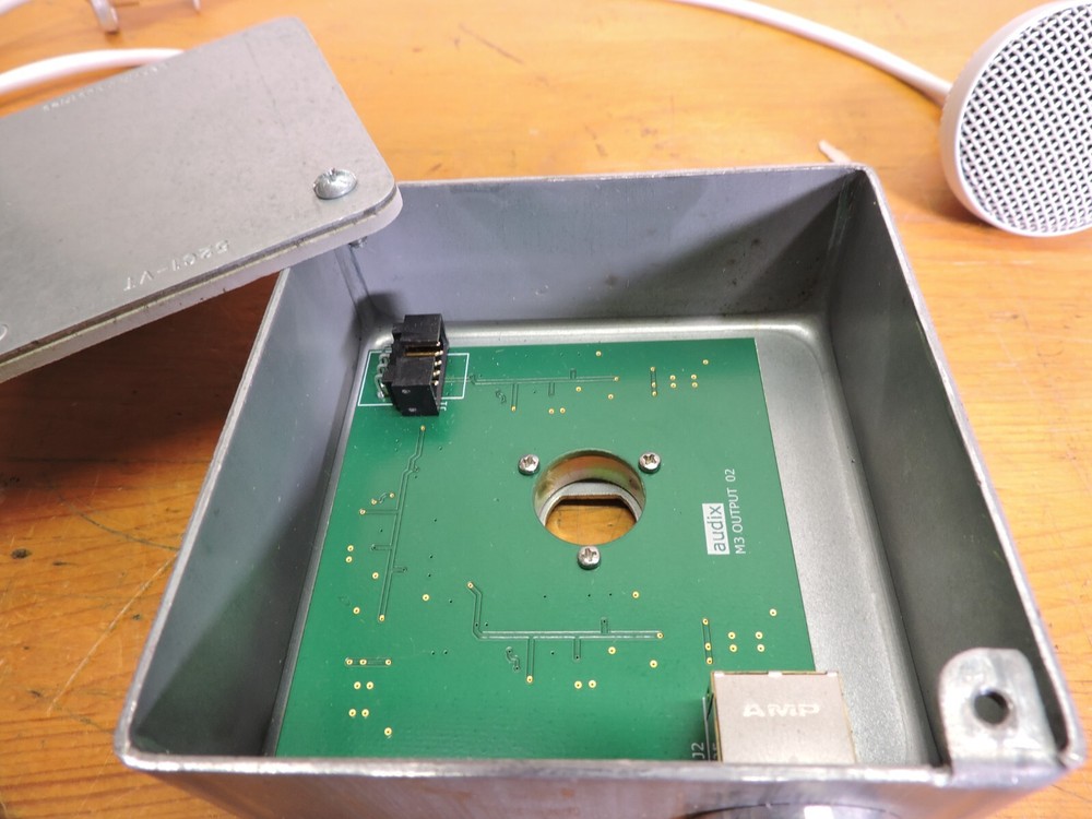 Audex M3 Tri-Element Hanging Ceiling Microphone with 4' Cable Tested working