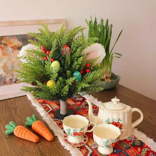 1Pcs Artificial Easter Egg Flower Table Ornaments, Easter Pastel Eggs Berry