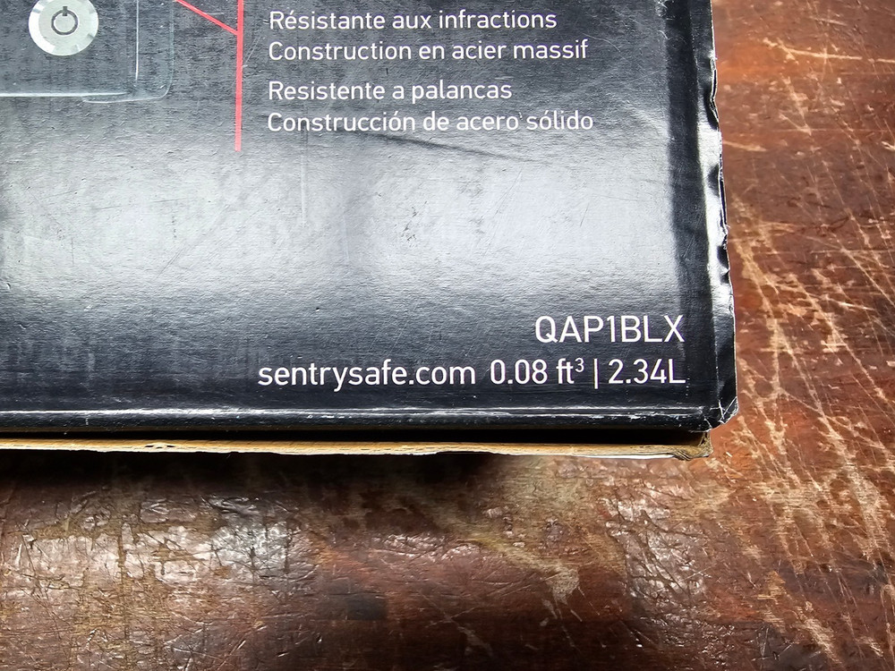 SENTRY SAFE QUICK ACCESS BIOMETRIC PISTOL SAFE QAP1BLX