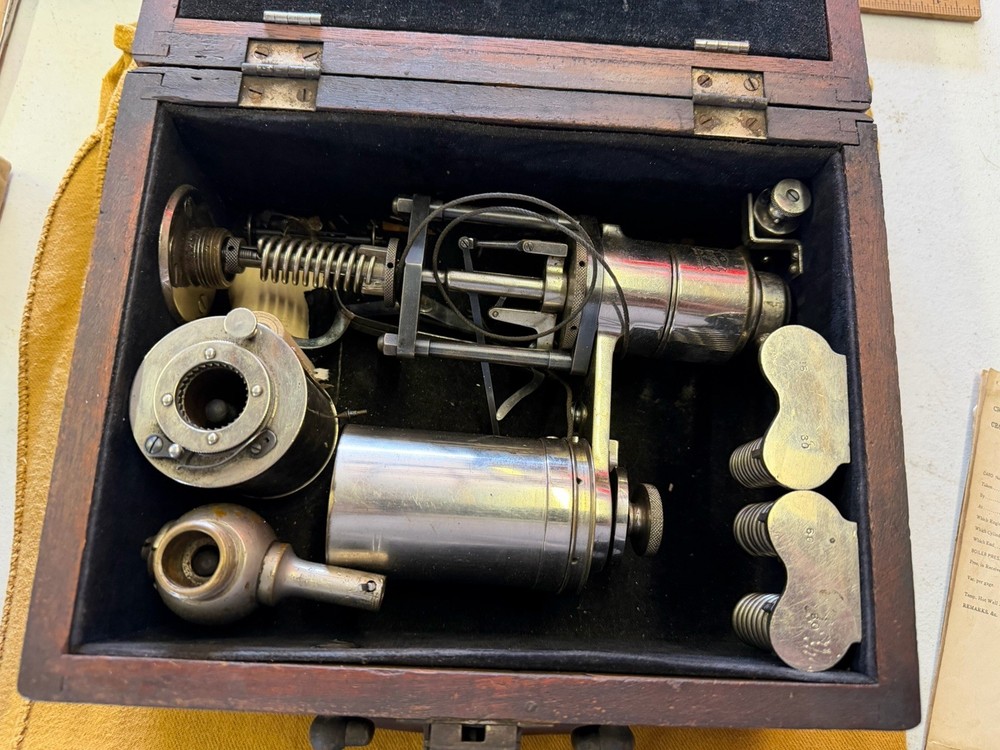 Crosby Steam Engine Indicator In Wood Box Nice