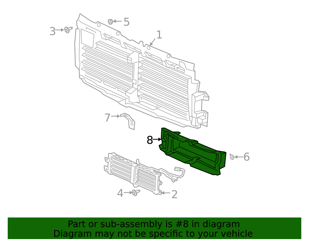 Genuine GM Lower Baffle 84829399