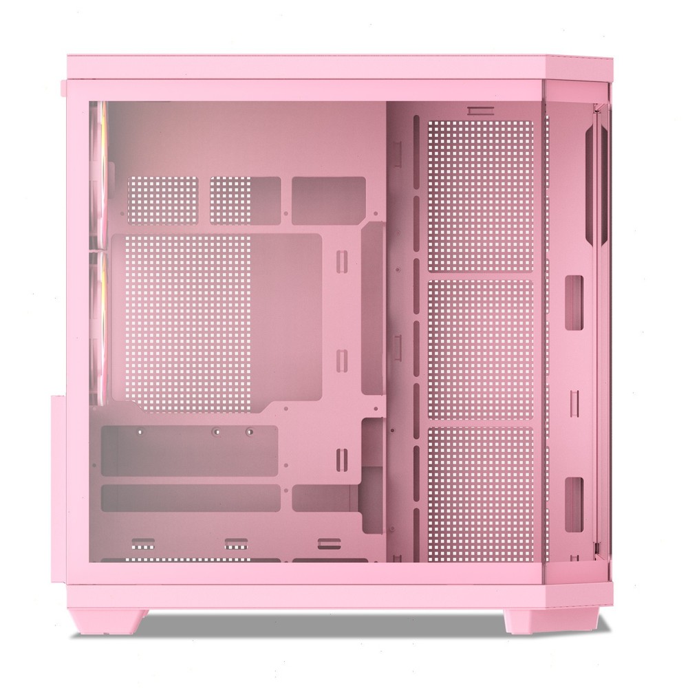 Vetroo CT3 ATX Mid-Tower Gaming Computer PC Case - Pink
