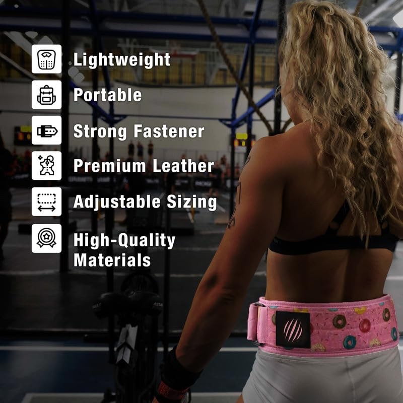 Premium Leather APEX Weightlifting Belt, Abdominal Medium, Black