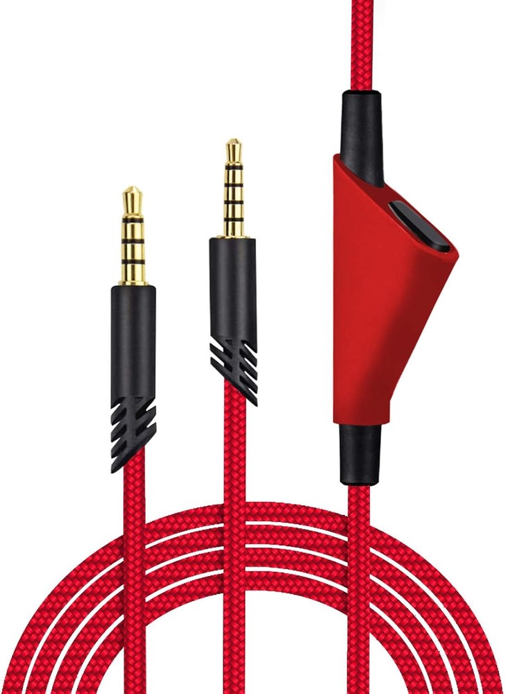 Replacement A40 Cord Inline Mute Cable, A10 Headsets function, Golden