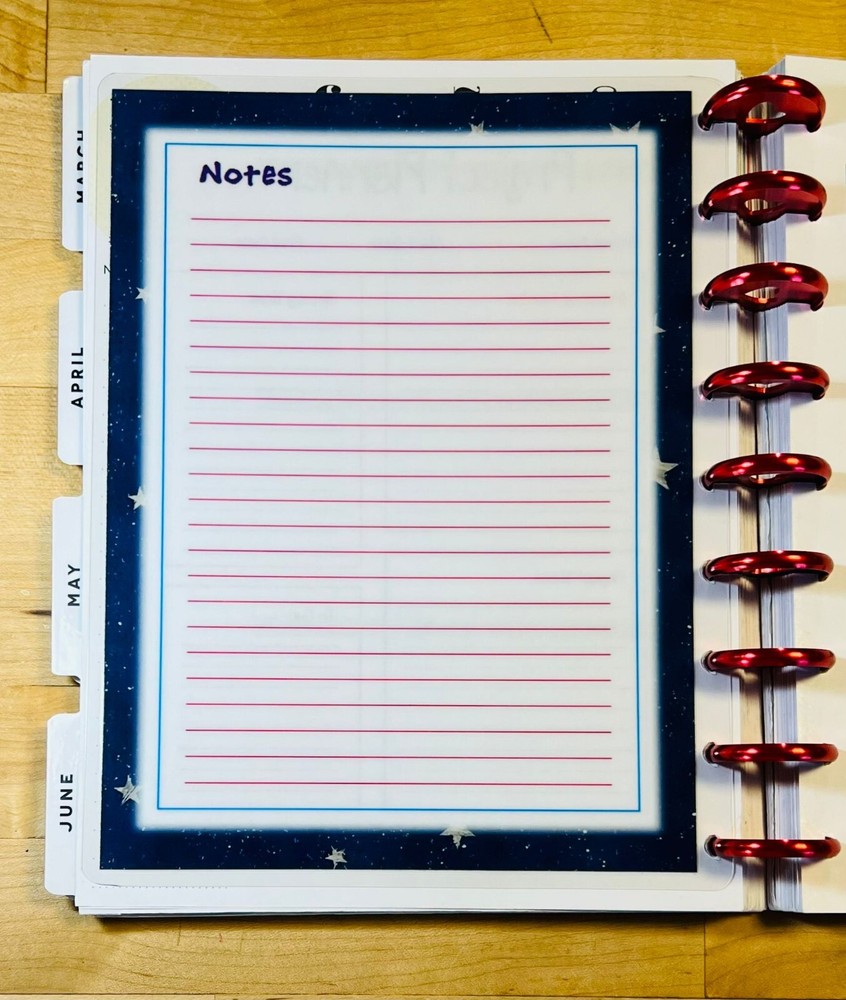 Project Planner Dashboard Insert 4 use with HAPPY Planner-