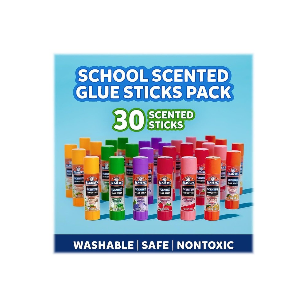 Elmer's Scented Glue Sticks Variety Pack 30 Count Fun Creative School Projects
