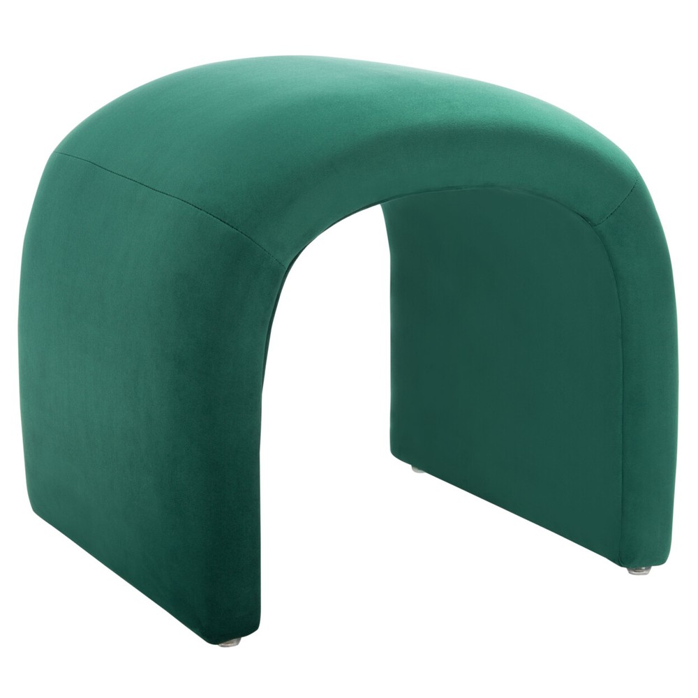 SAFAVIEH Kibo Ottoman | Emerald |