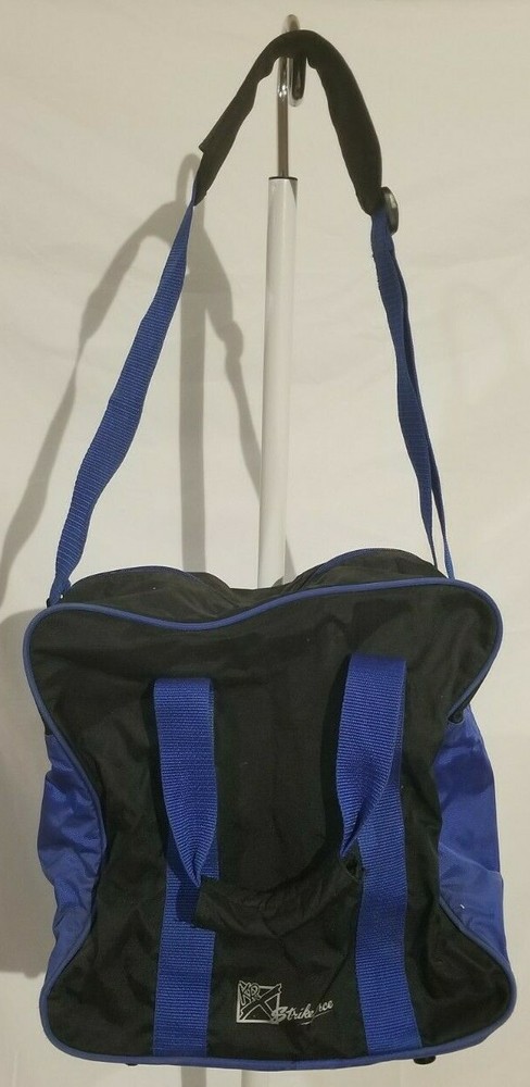 black and blue KR Strikeforce bowling bag