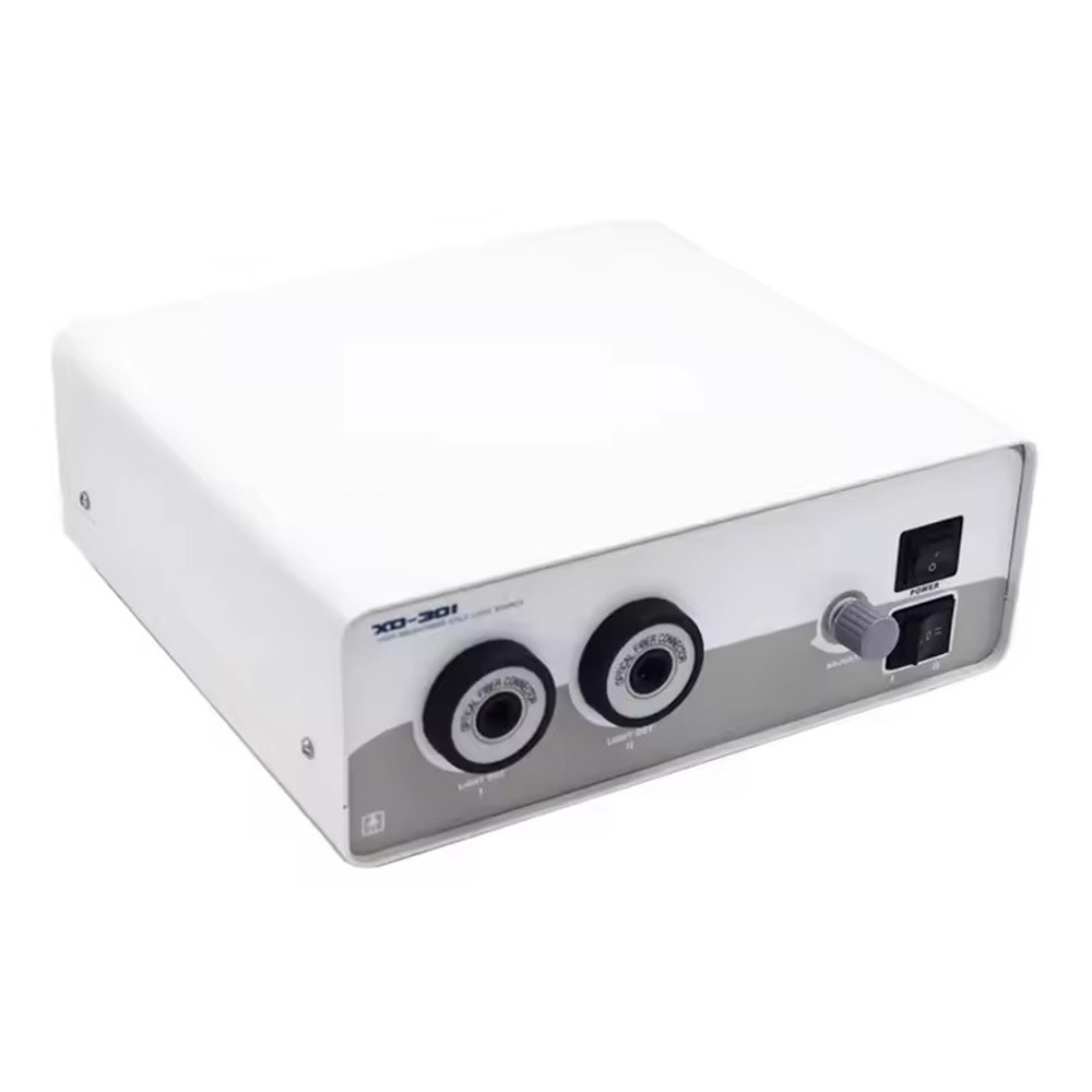 150W Double-Hole Halogen Medical Cold Light Source for Endoscope Microscope