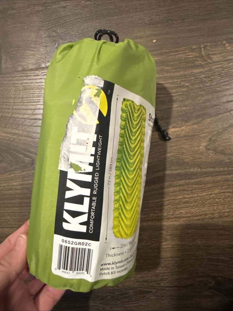 Klymit Static V2 Sleeping Pad Full-sized Lightweight Sleeping Pad New