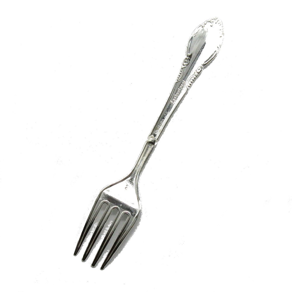 Solid genuine sterling silver fork hallmarked 925 handmade S000011 Empress