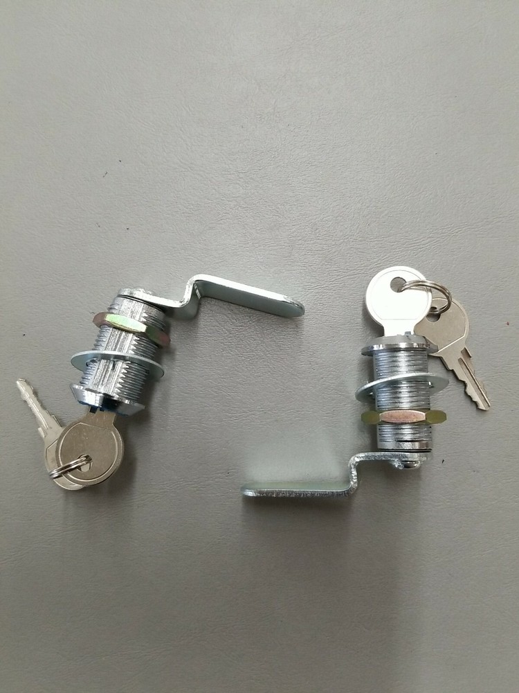 (2) RV Camper Baggage Compartment Door Cam Secure Lock Latch Assemblys