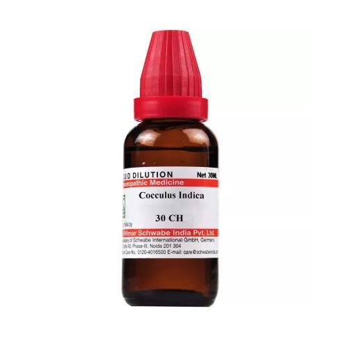 Willmar Schwabe India Homeopathic Cocculus Indicus Dilution 30ml