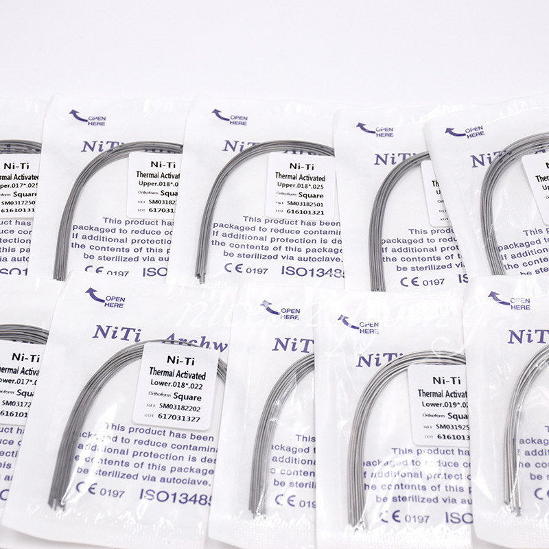 Dental Square/Natural/Ovoid Ortho Thermal Activated Niti Rectangular Arch Wire