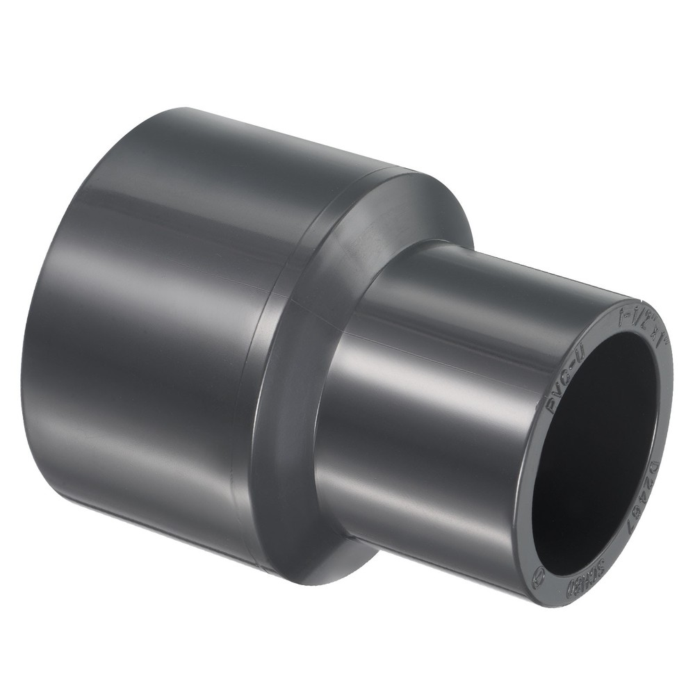 UPVC Reducer Pipe Fitting 1-1/2"x 1" Program Socket 80 Straight Coupling