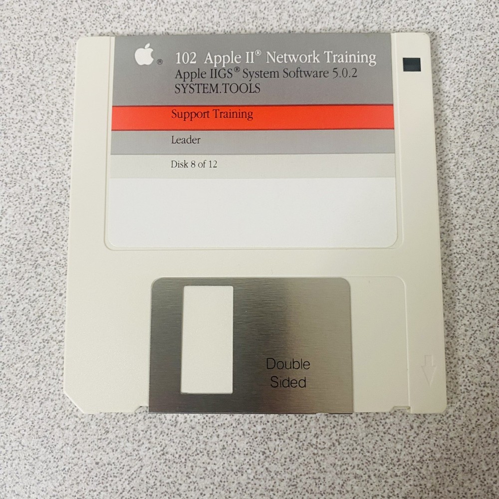 102 Apple II Network Support Training SET Of 12 1990 Vtg Software Complete Disk