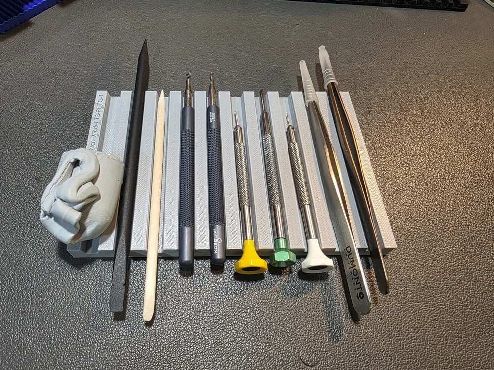 Watchmaker's Tool Tray with 10 Grooves