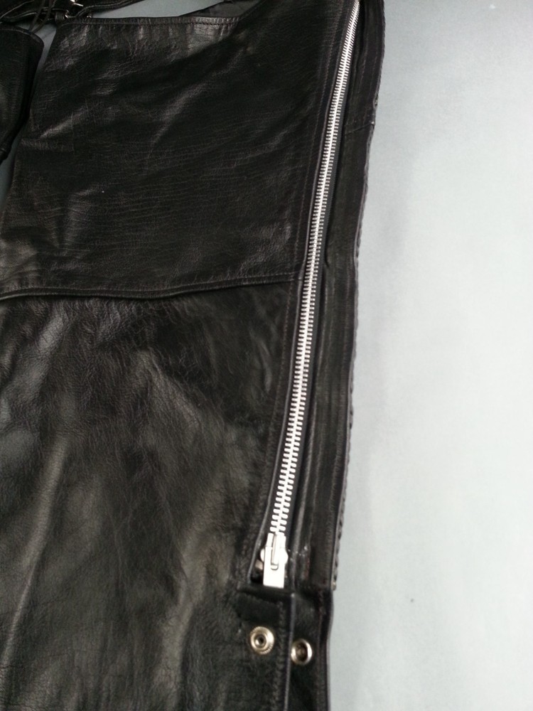 Leather Headquarters Size 3XL Leather Chaps Black