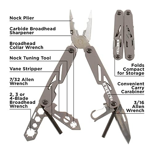 K’Netix Pocket ProShop Archery Multi-Tool, Gray