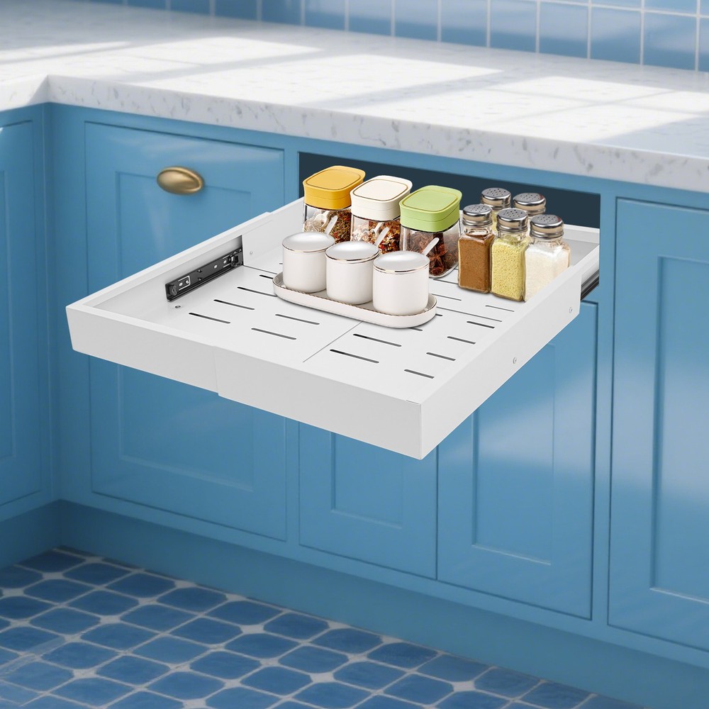 Pull-out Cabinet Organizer,Steel Roll-out Drawers,Slide-out Shelves for Kitchen
