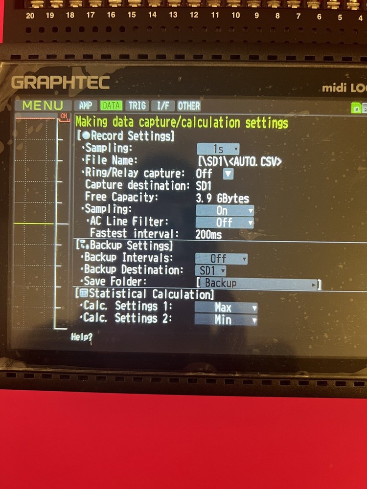 Graphtec midi logger GL840 With AC Adapter