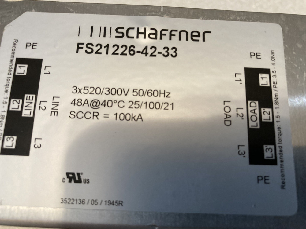 SCHAFFNER Filter # - FS21226-42-33