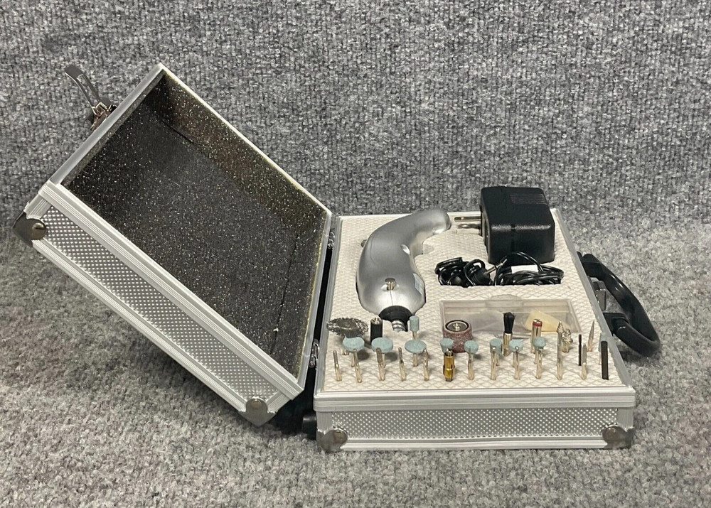Mini Rotary Tool Test Rite JC10048S Tool Set with Case & Attachments
