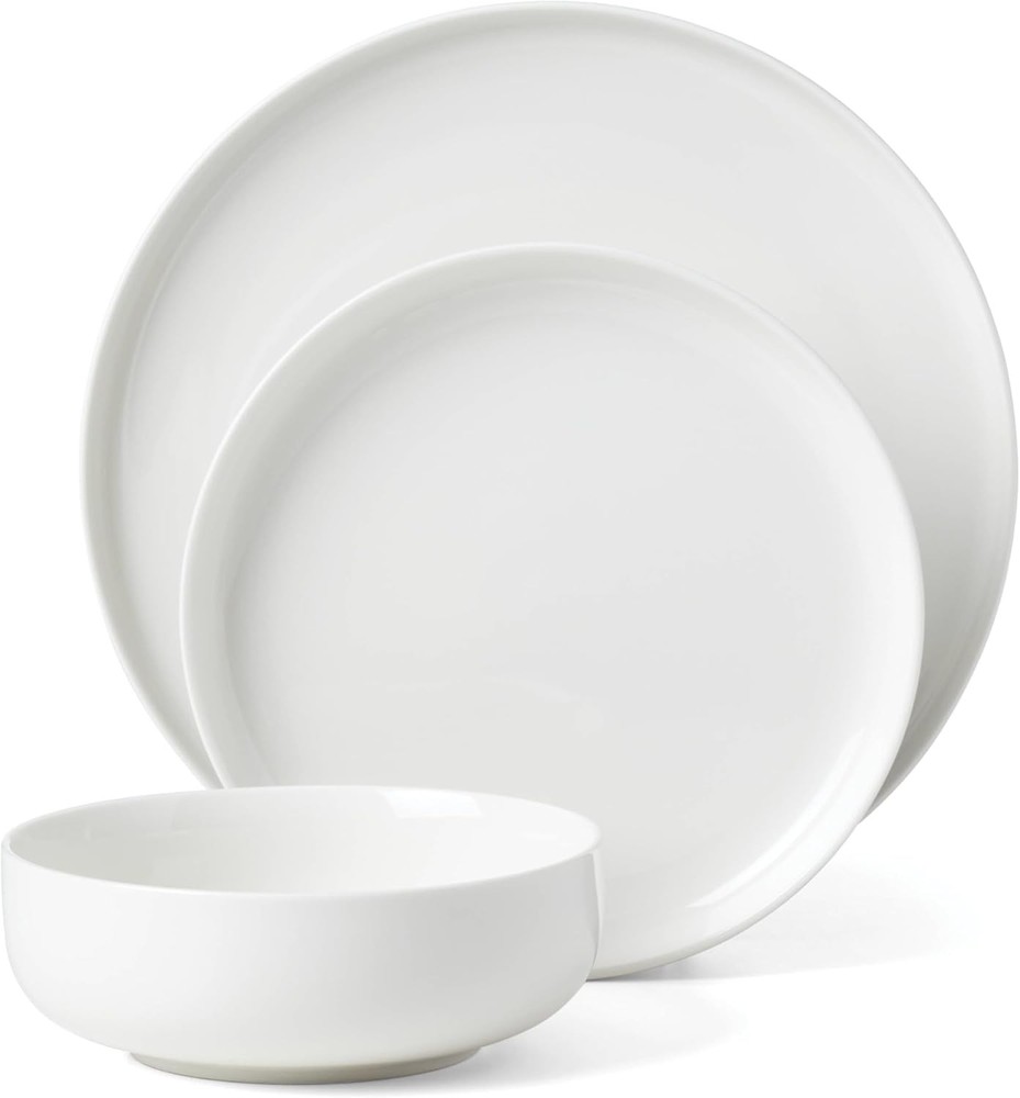Oneida 899204 24 Seven White 18-Piece Dinnerware Set, Service For 6