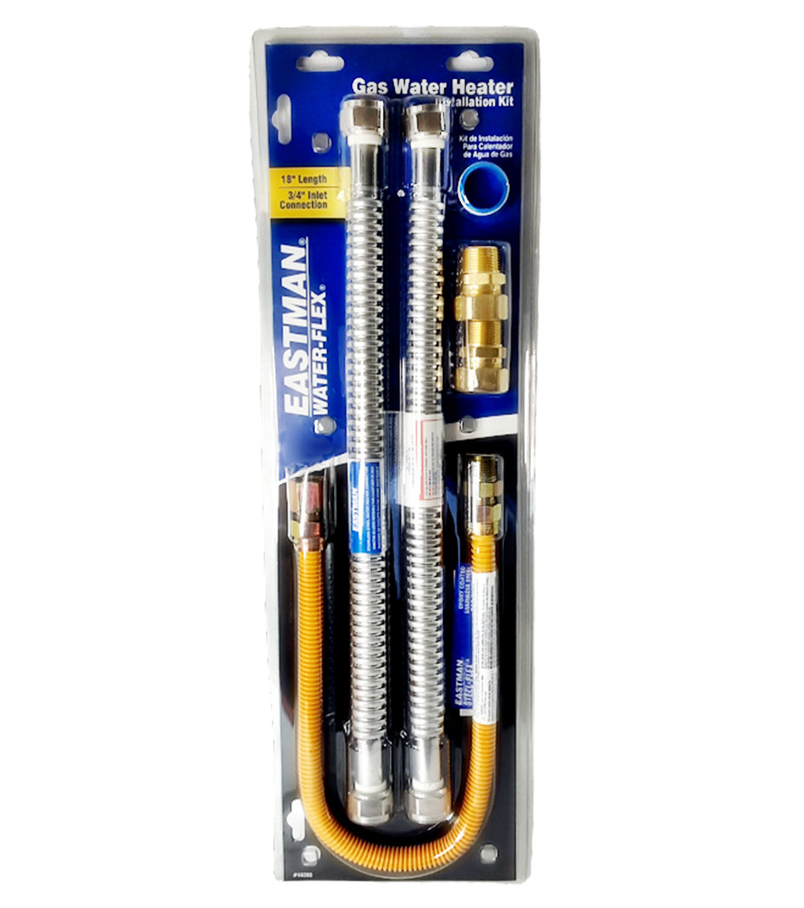 New Water-Flex Gas Water Heater Installation Kit by Eastman #48280