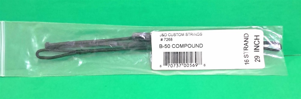 New J&D Custom Strings Teardrop Compound Bow Replacement String - 29" 16 st B50