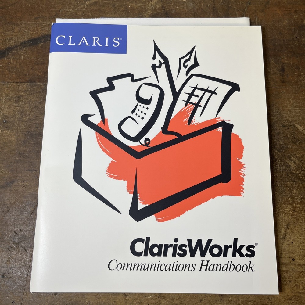 Claris 1991 ClarisWorks Quick Reference Guide, Getting Started, & Communication