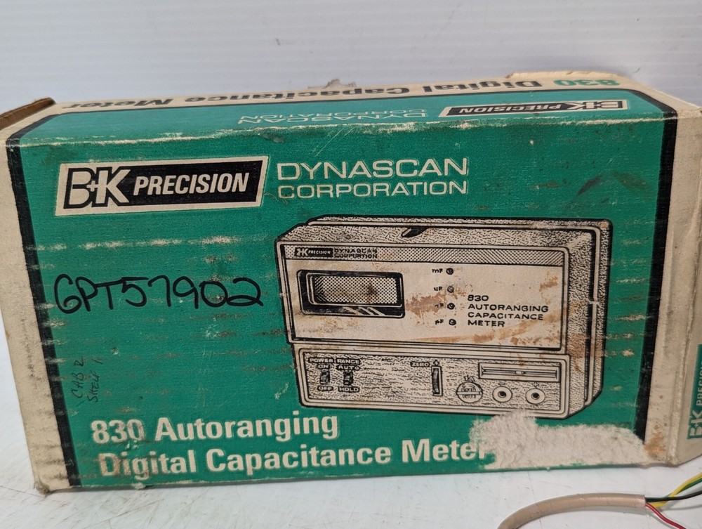 Dynascan T57902 830 Autoranging Digital Capacitance Meter+Return
